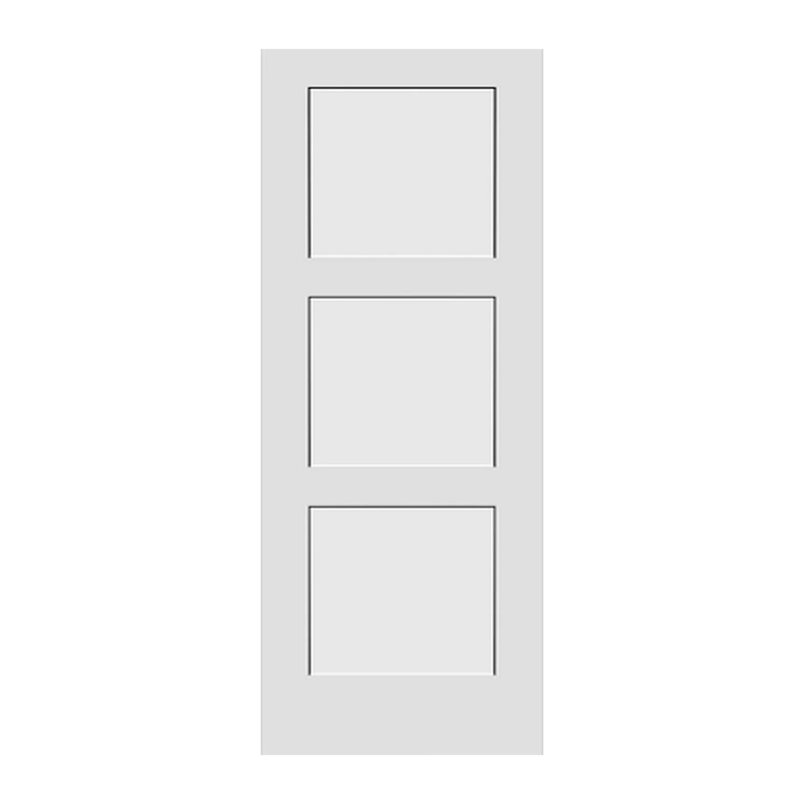 Shaker 3-Panel Solid Door-84