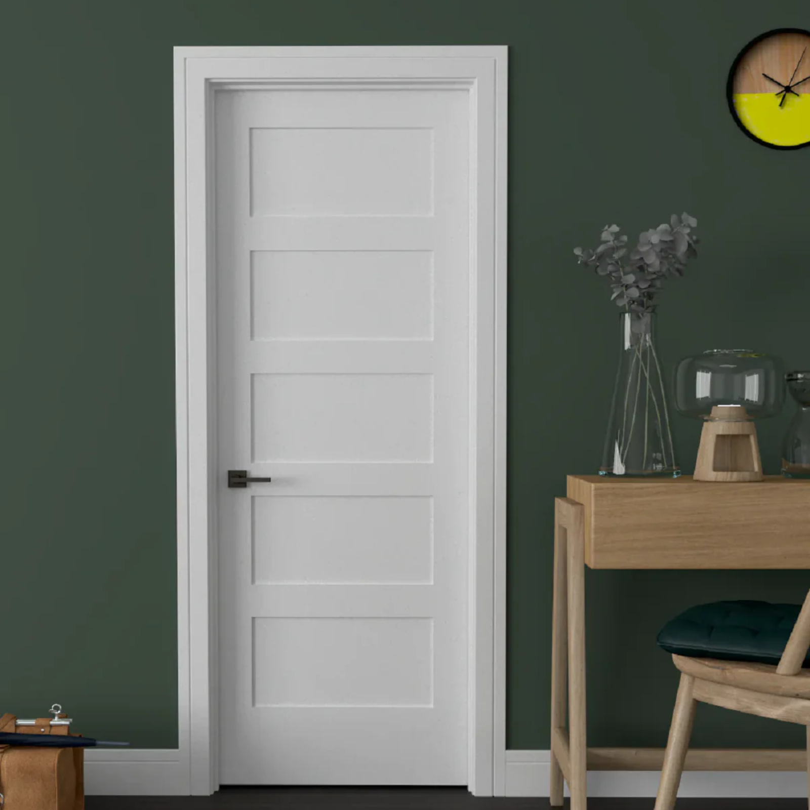 Shaker 5-Panel Solid Core Interior Door- 80” Tall - Image 4