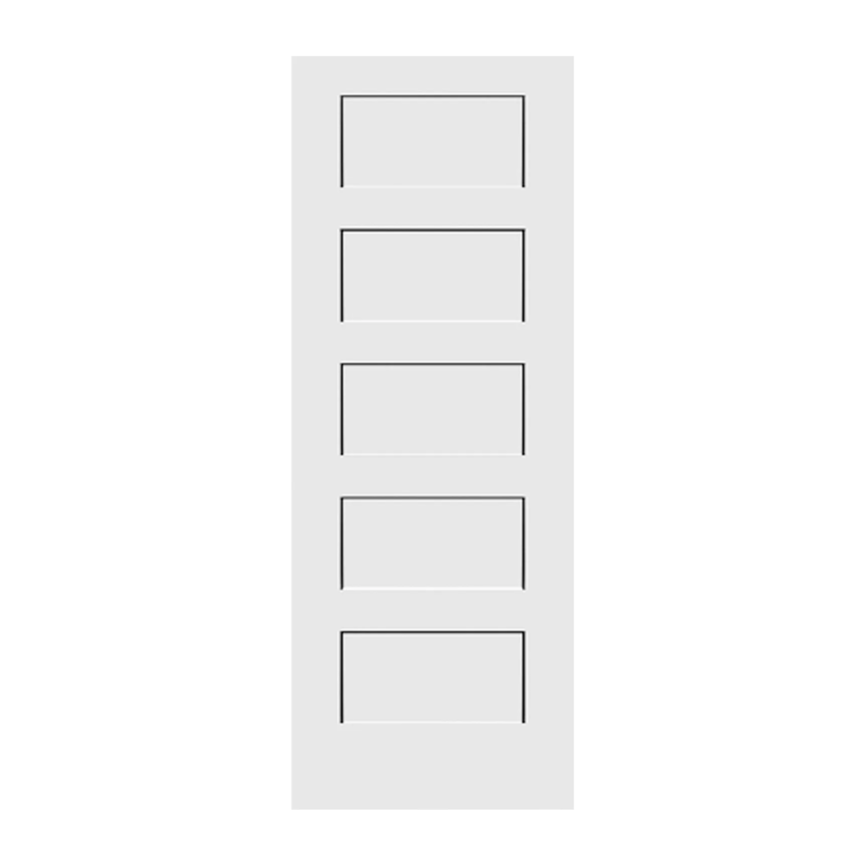 Shaker 5-Panel Solid Core Interior Door- 80” Tall